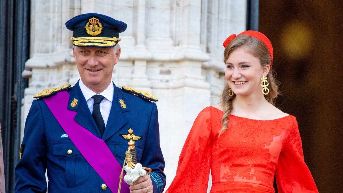 Kong Philippe og prinsesse Elisabeth.