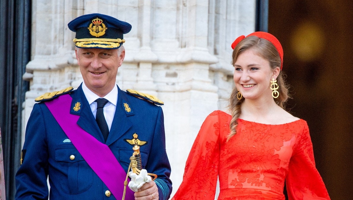 Kong Philippe og prinsesse Elisabeth.