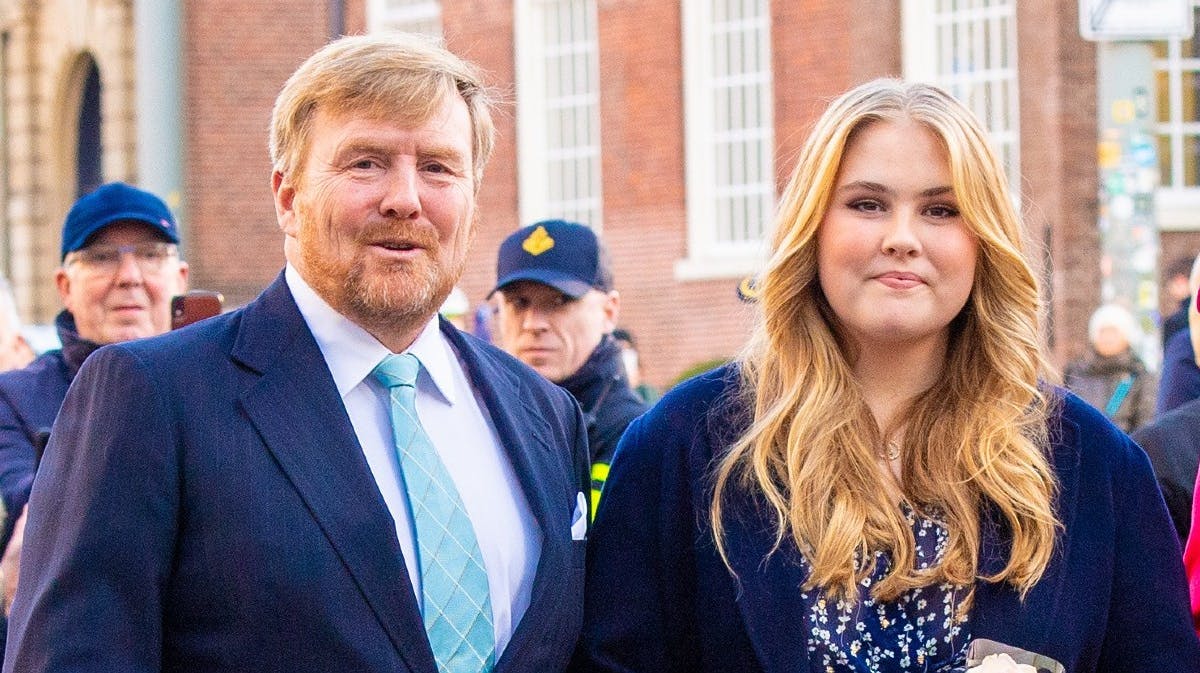 Kong Willem-Alexander og prinsesse Amalia. 