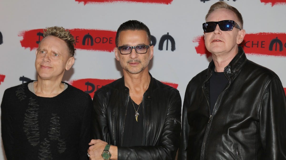 Martin Gore, Dave Gahan og Andy Fletcher fra Depeche Mode