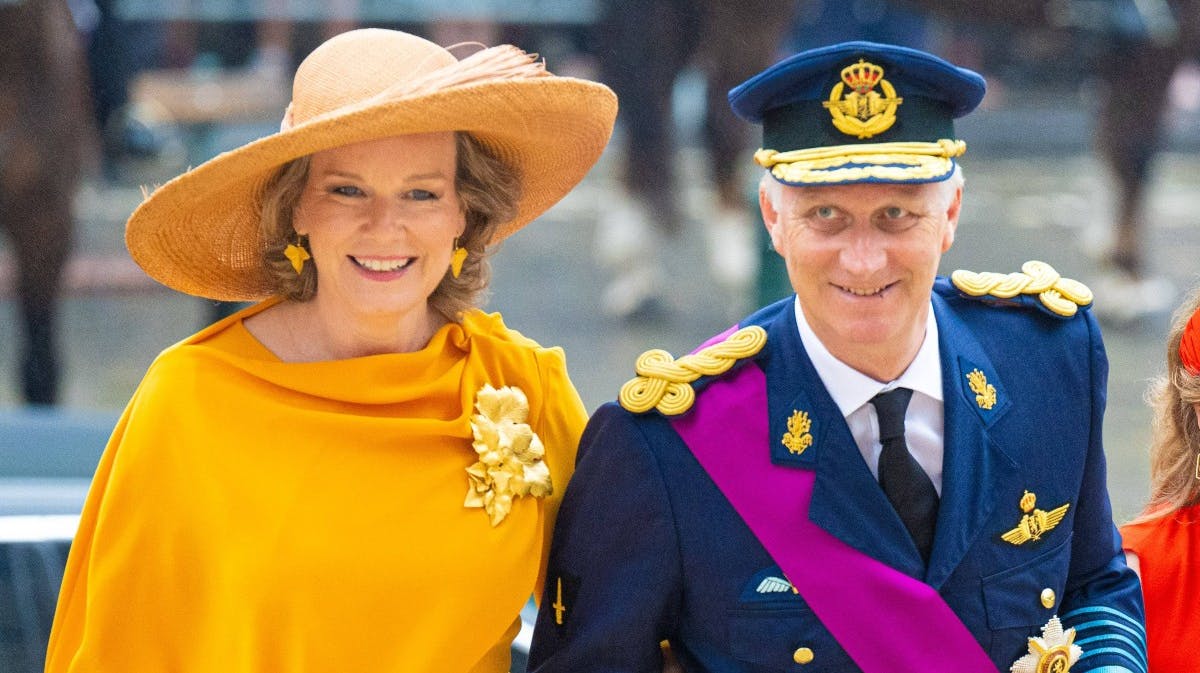 Det belgiske kongepar.