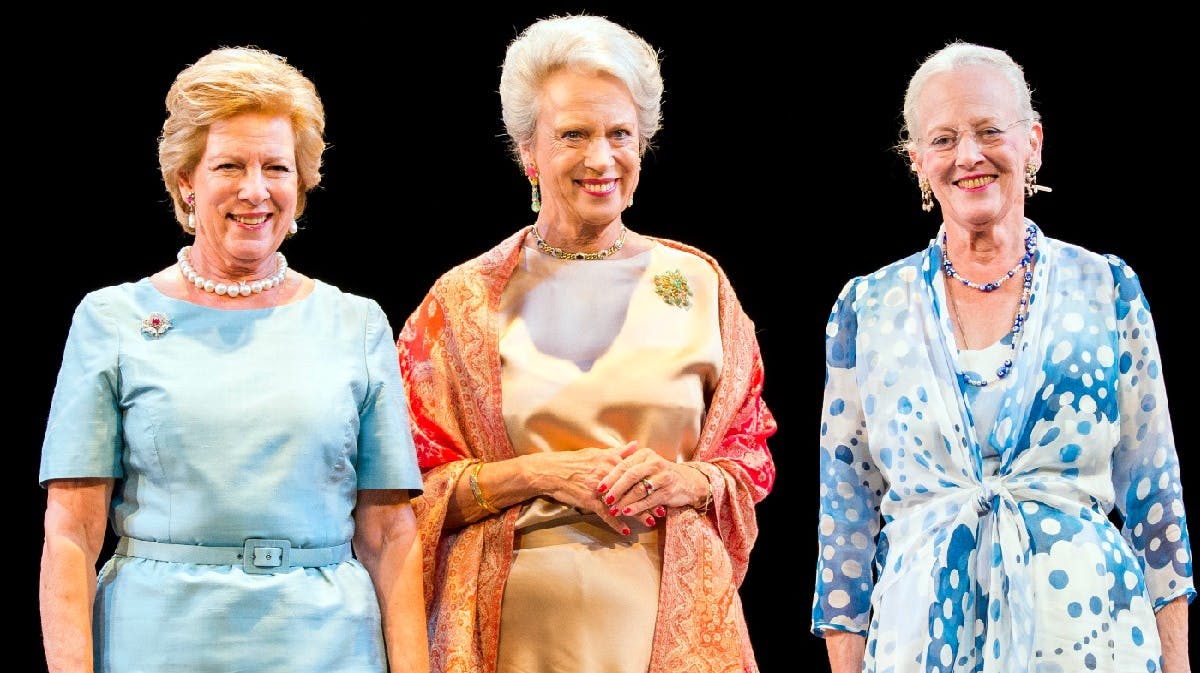 Dronning Anne-Marie, prinsesse Benedikte og dronning Margrethe
