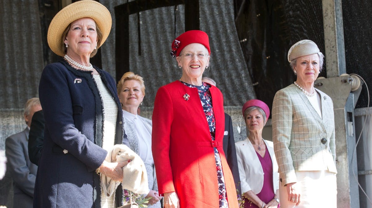 Dronning Anne-Marie, dronning Margrethe og prinsesse Benedikte