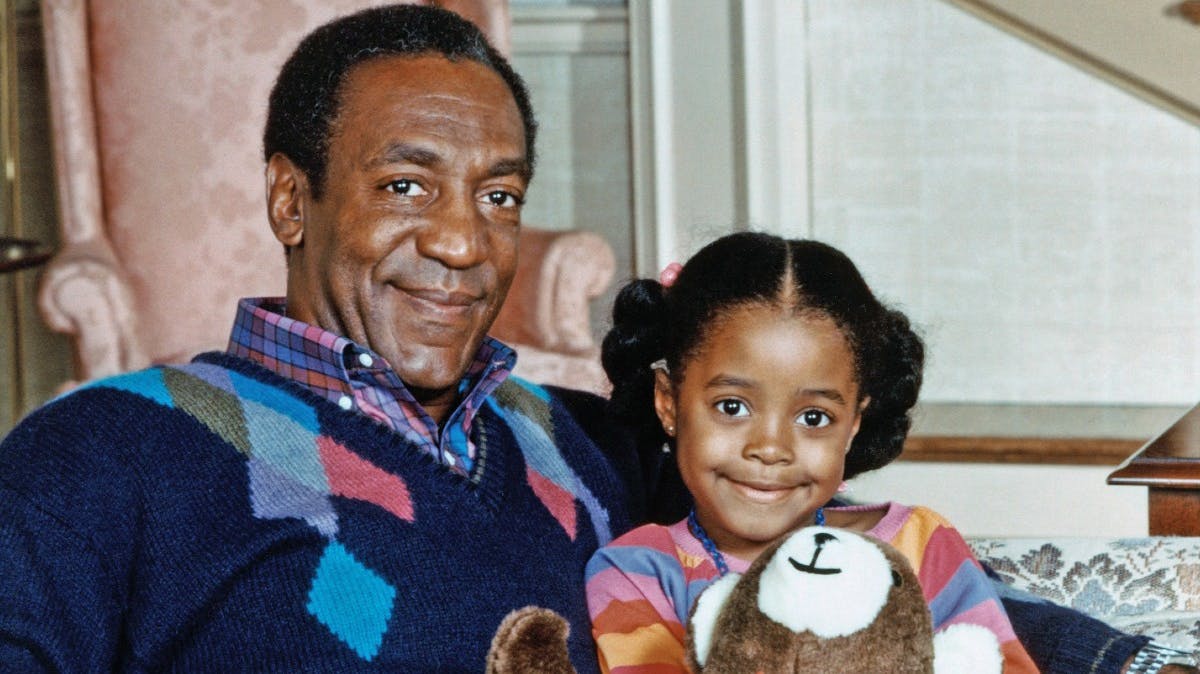 Bill Cosby og Keshia Knight Pulliam som Cliff og Rudy i "The Cosby Show".