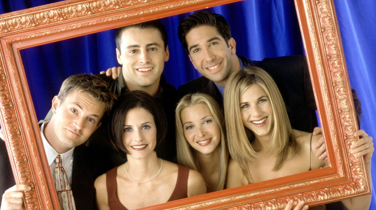 Matthew Perry, Matt LeBlanc, David Schwimmer, Courtney Cox, Lisa Kudrow og Jennifer Aniston