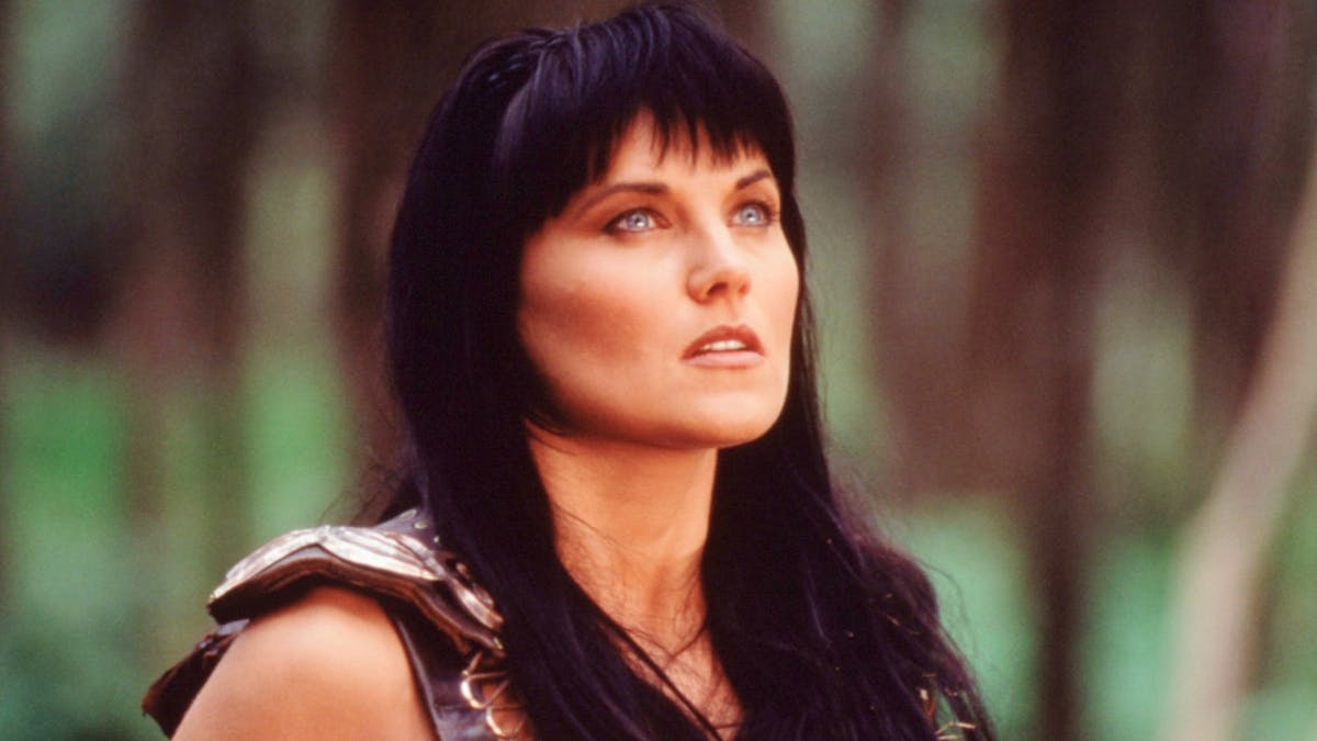 Lucy Lawless spillede rollen som &rdquo;Xena: Warrior Princess&rdquo;.