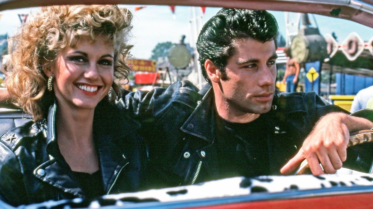 Oliva Newton John og John Travolta i "Grease"