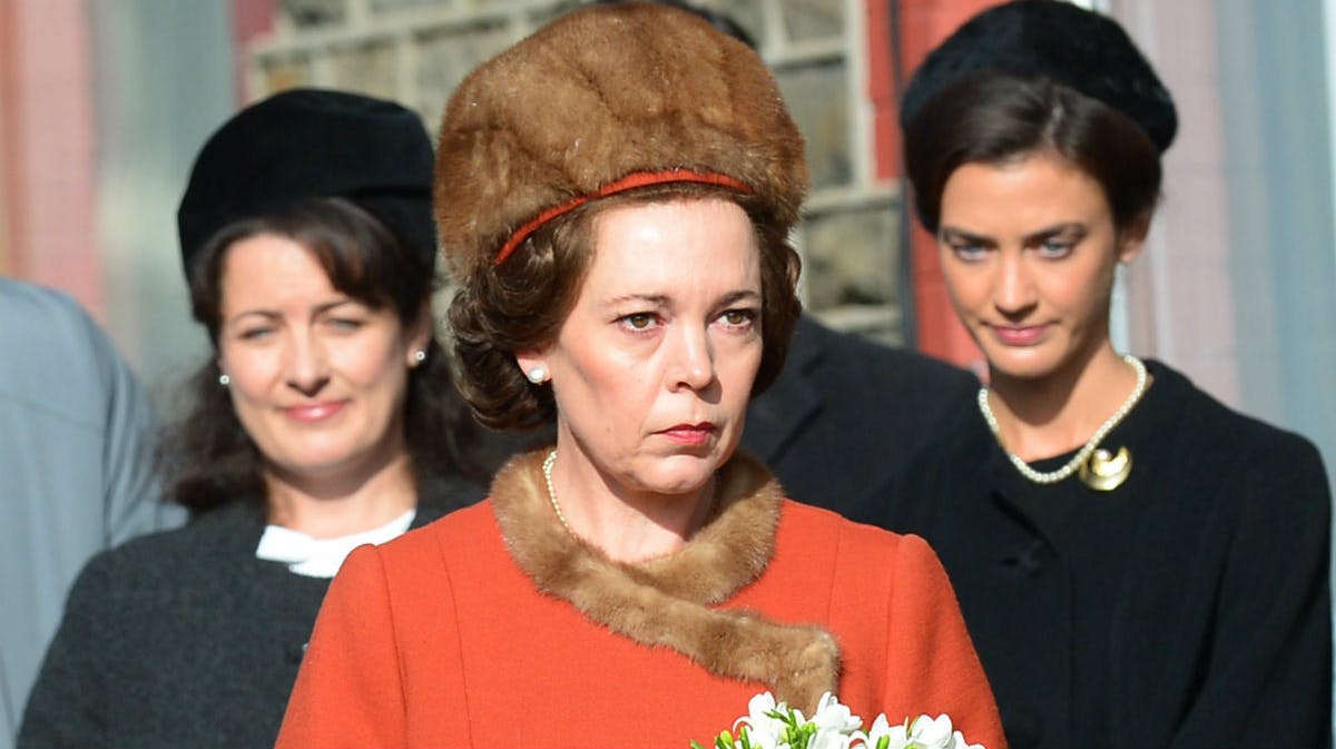 Olivia Colman som dronning Elizabeth