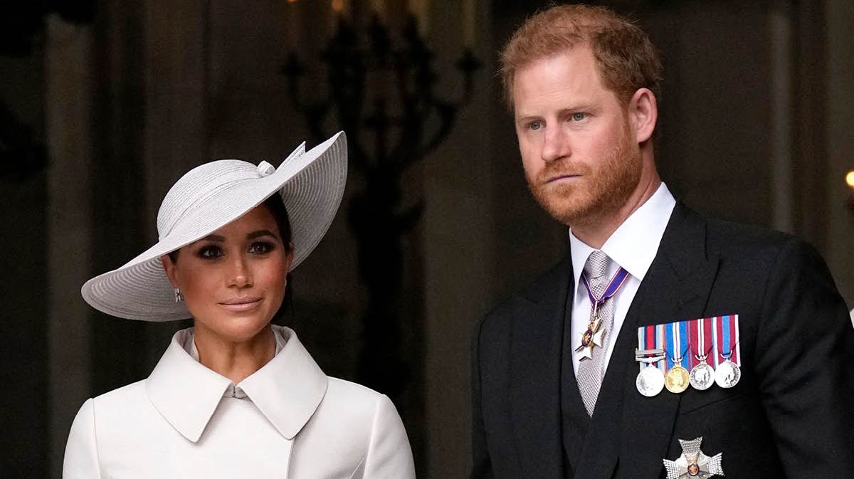Hertuginde Meghan og prins Harry. 