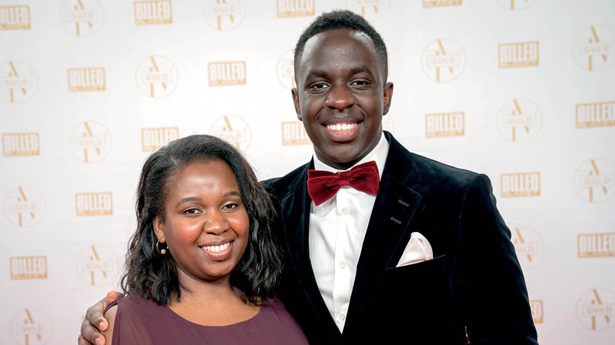 Melvin Kakooza med mor Carolyne. 