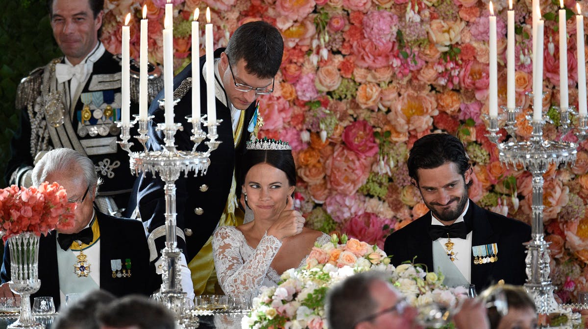 Prinsesse Sofia er klar til middagen.