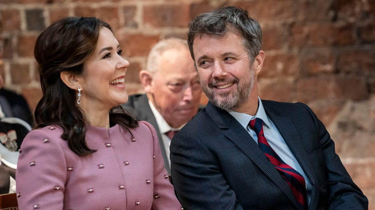 Dronning Mary og kong Frederik.