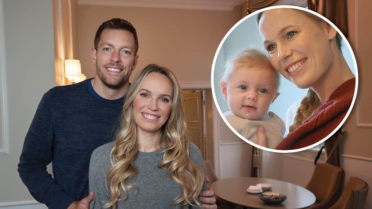 David Lee og Carolin Wozniacki samt datteren Olivia