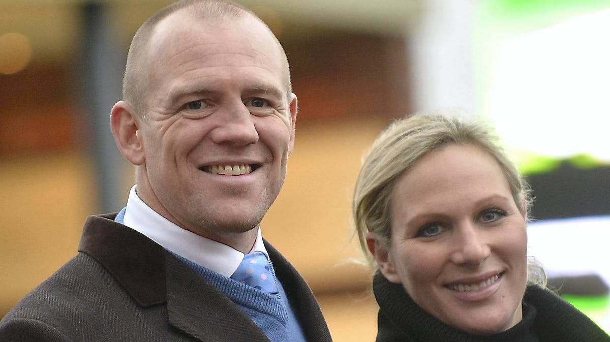 Mike Tindall og Zara Phillips.