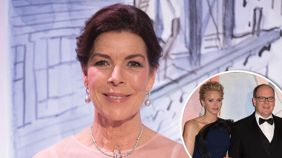 Prinsesse Caroline til Rose Ball i 2018. Indsat: Fyrstinde Charlene og fyrst Albert til Rose Ball i 2014.