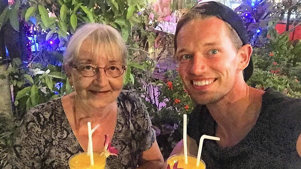 Morten Kjeldgaard og mor