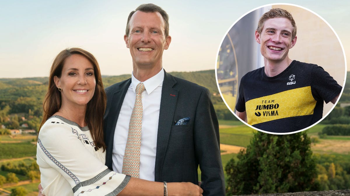 Sammensat billede: prinsesse Marie og prins Joachim, Jonas Vingegaard