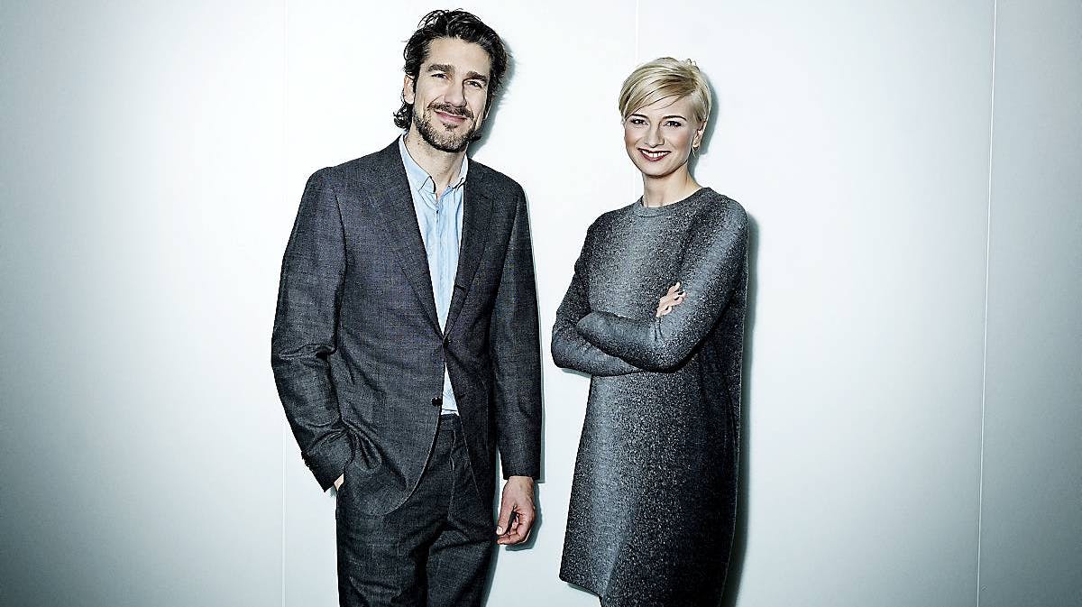 Nikolaj Koppel og Louise Wolff er værter for Danmarks Indsamling.