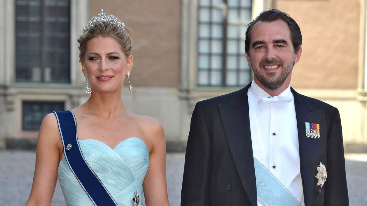 Prins Nikolaos og prinsesse Tatiana til prinsesse Madeleines bryllup i 2013.