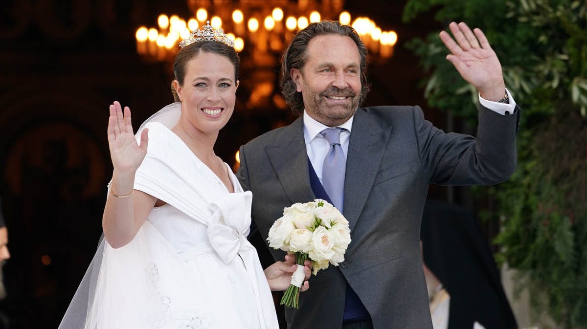 Prinsesse Nina med sin far Thomas Flohr. 