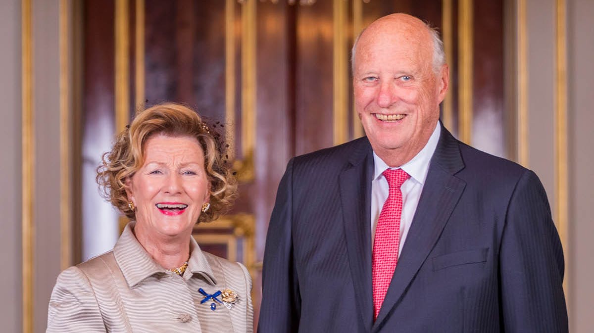 Dronning Sonja og kong Harald. 