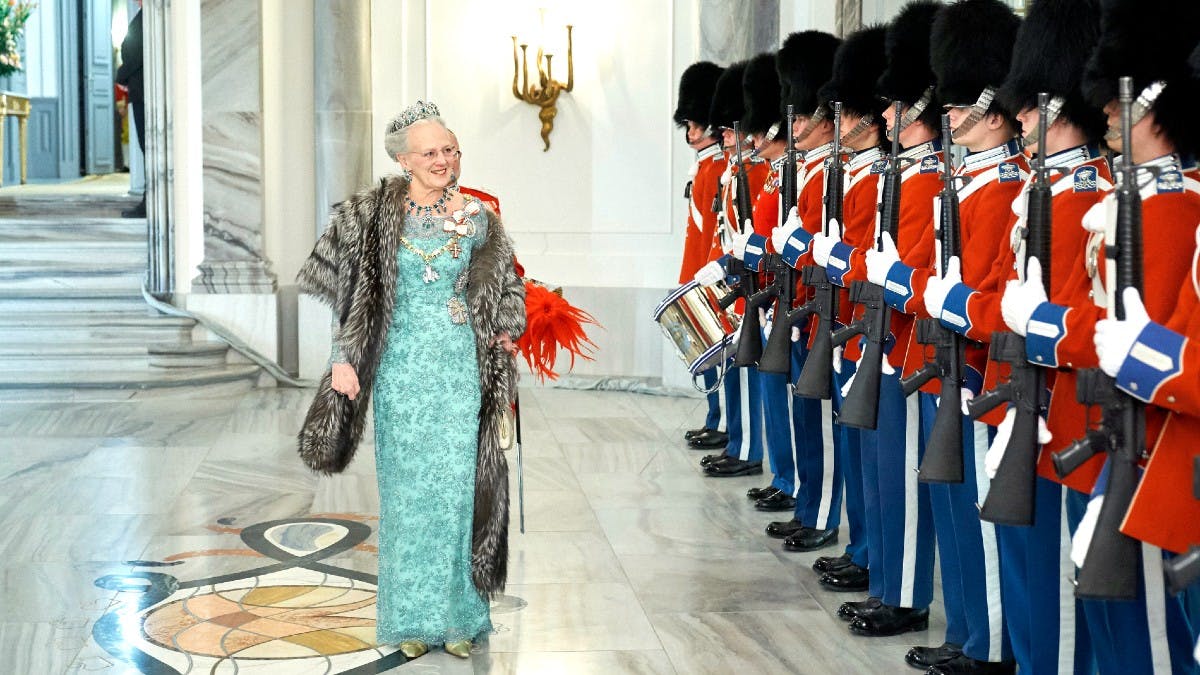 Dronning Margrethe til Nytårstaffel