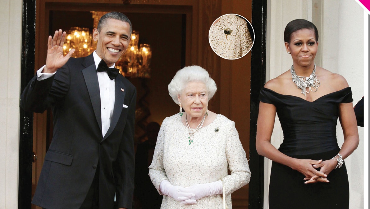 Barack Obama, dronning Elizabeth, Michelle Obama