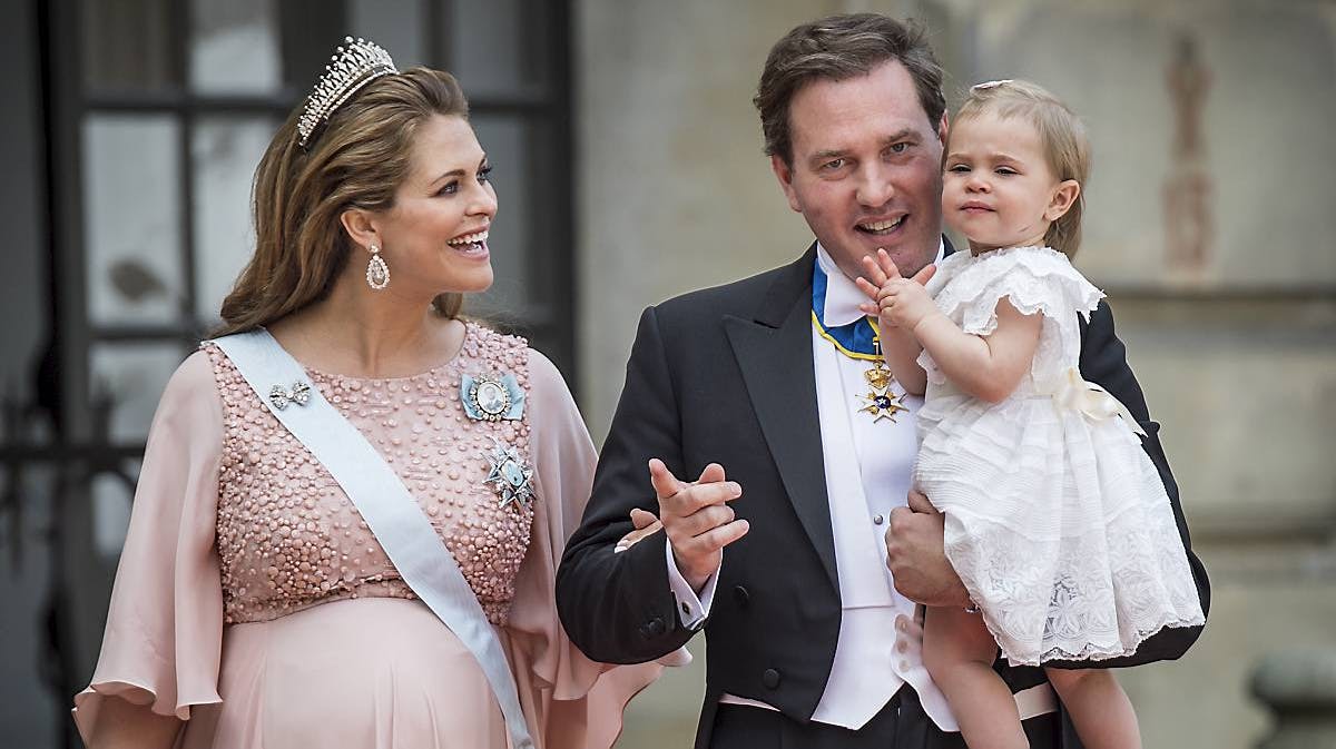 Chris O'Neill, prinsesse Madeleine og prinsesse Leonore