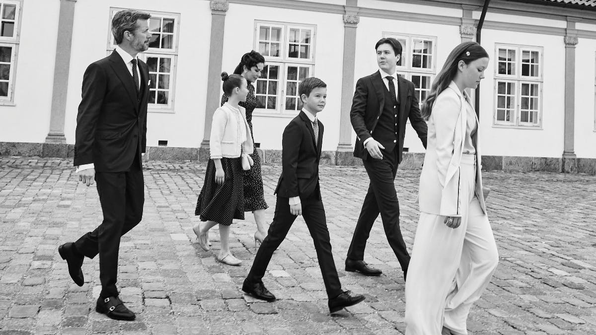 Kronprinsfamilien ved Kancellihuset