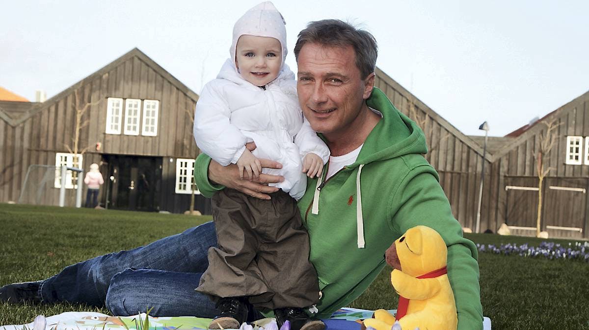 Peter Qvortrup Geisling og datteren Merle fotograferet i 2012.