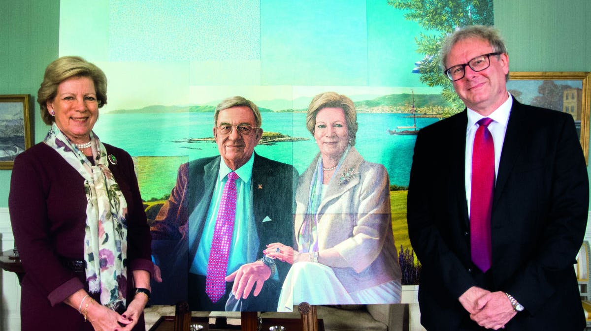 Dronning Anne-Marie og Lars Physant