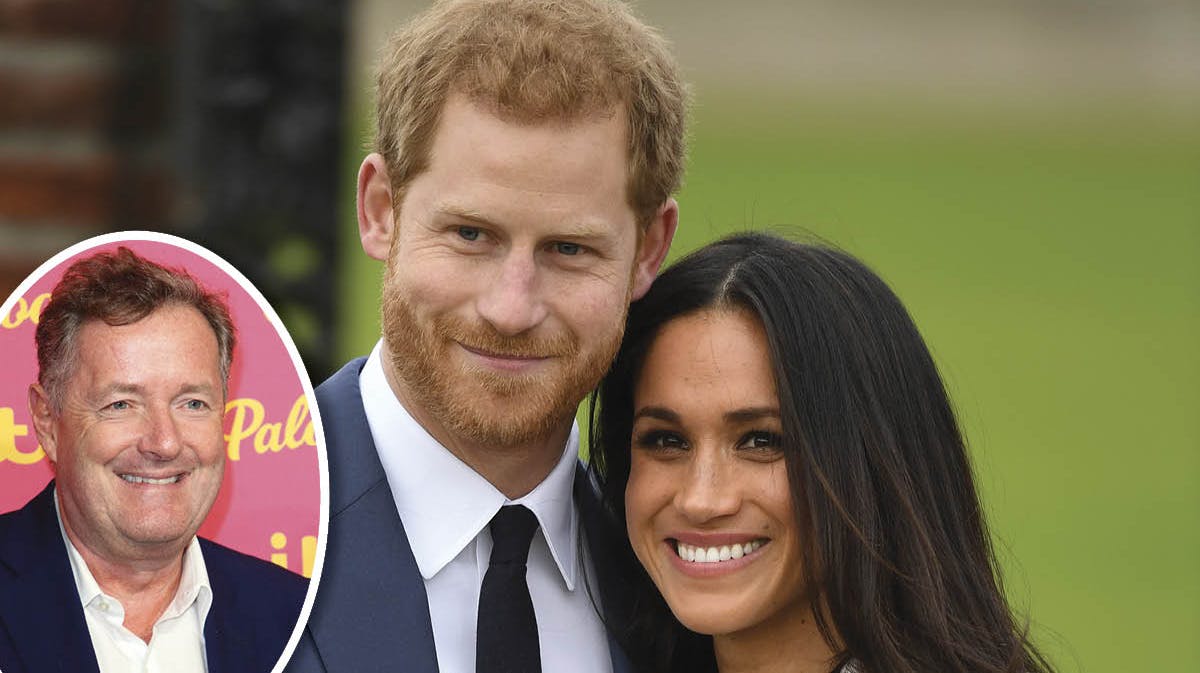 Harry og Meghan. Indsat: Piers Morgan.