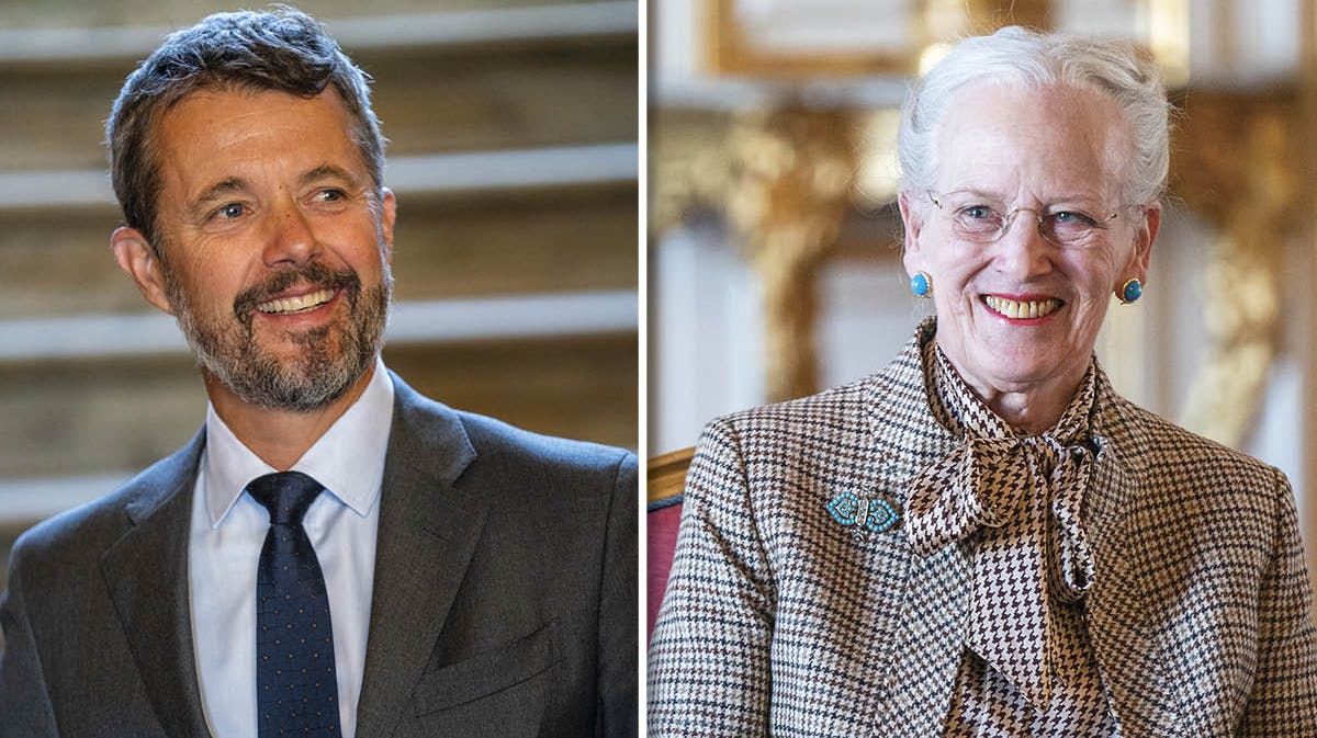 Kronprins Frederik. Dronning Margrethe.