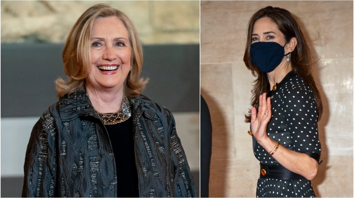 Hillary Clinton og kronprinsesse Mary.