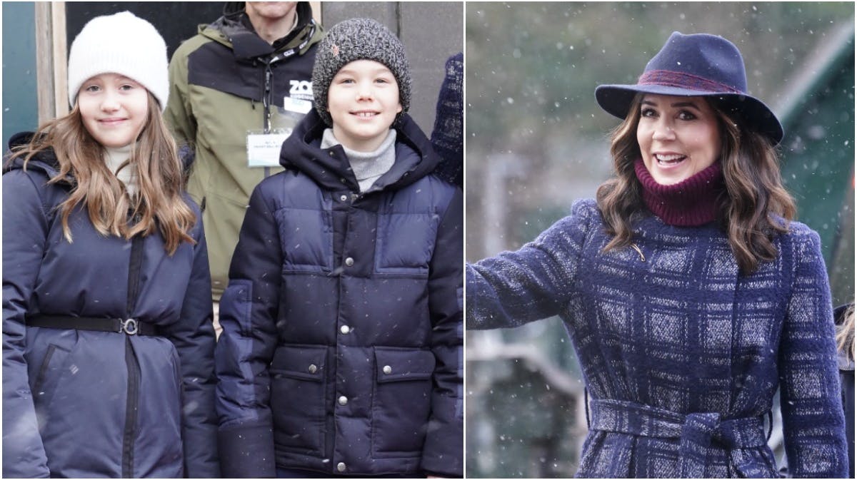 Prinsesse Josephine, prins Vincent og kronprinsesse Mary.