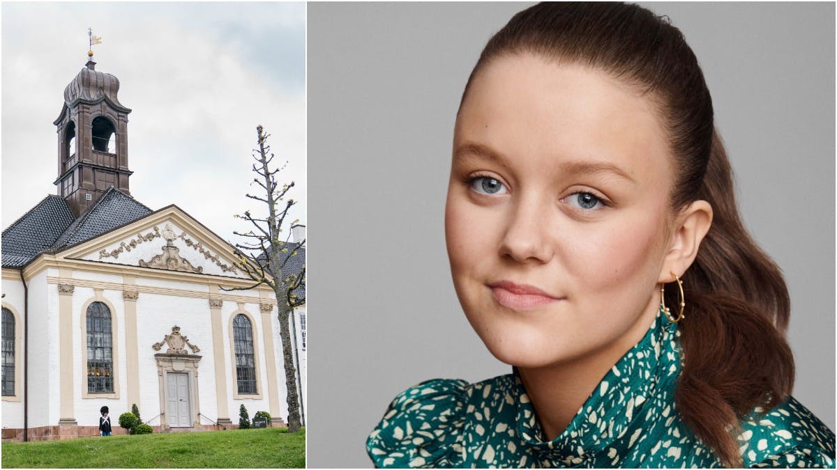 Fotomontage: Fredensborg Slotskirke og prinsesse Isabella. Billedet af prinsessen er taget i forbindelse med hendes 15-års fødselsdag.&nbsp;