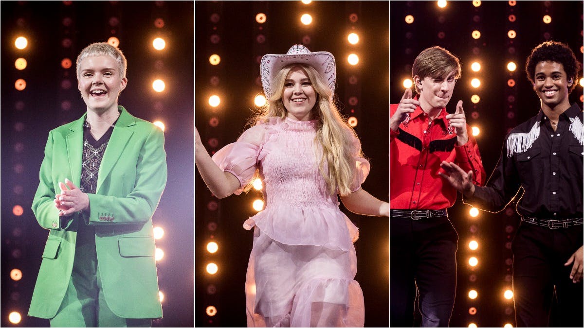&quot;X Factor&quot;-finalisterne: Solveig, Nikoline Steen Kristensen og Simon &amp; Marcus