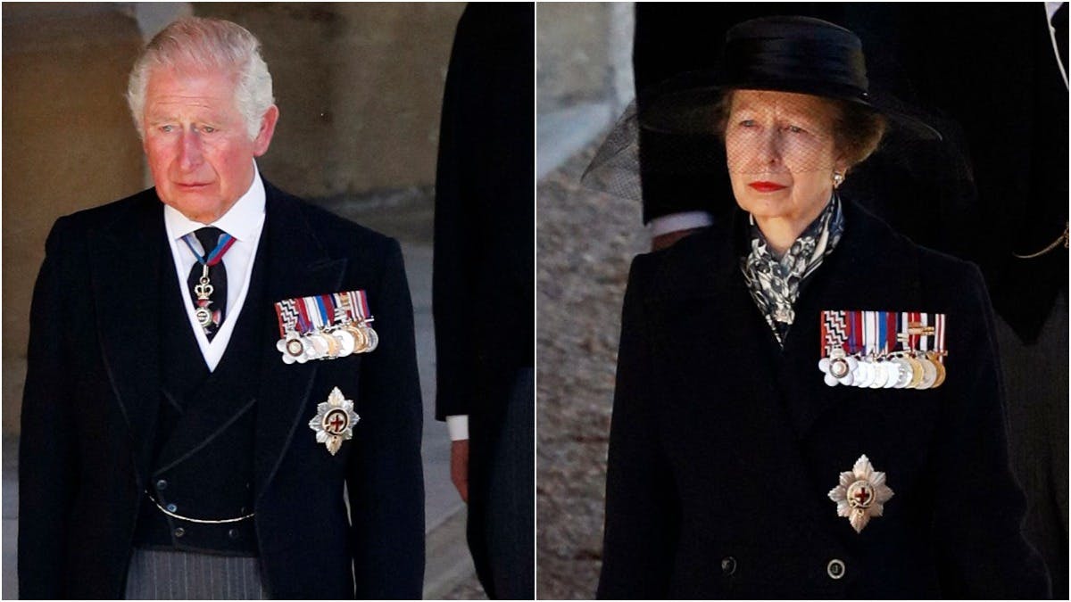 Prins Charles og prinsesse Anne.