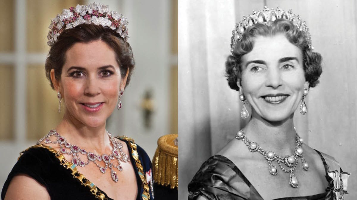 Kronprinsesse Mary og dronning Ingrid.