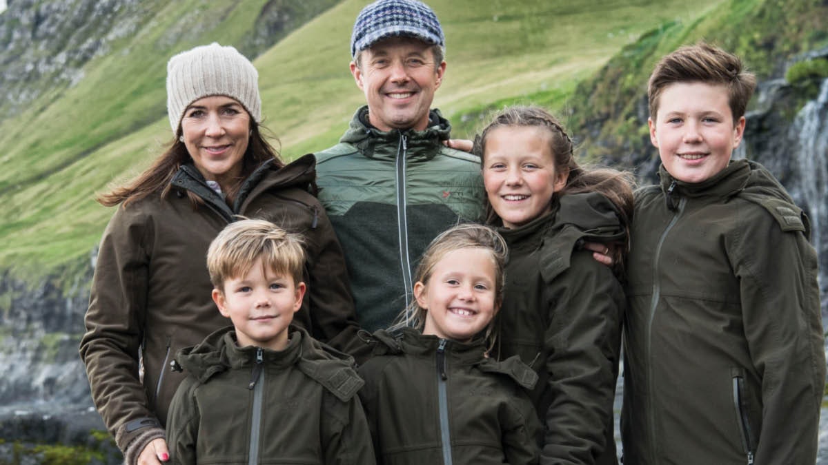 Kronprinsfamilien på Færøerne.