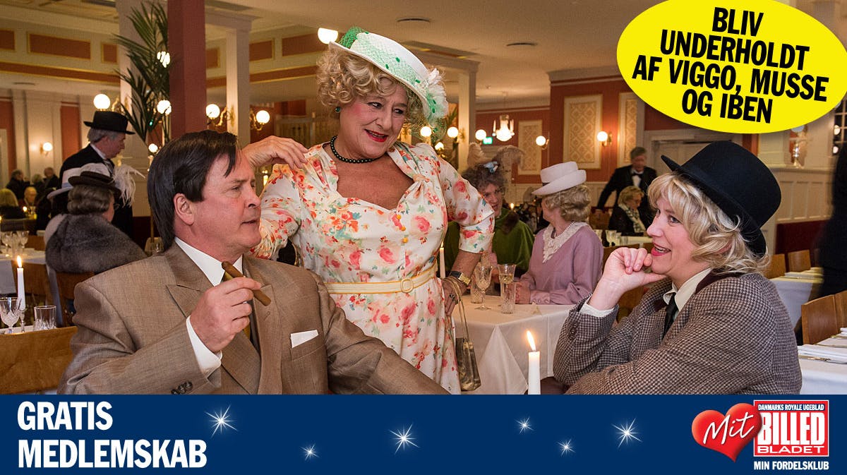 Få en skøn oplevelse på Postgaarden i Korsbæk på Bakken, når Viggo, Musse og Iben underholder under maden. 