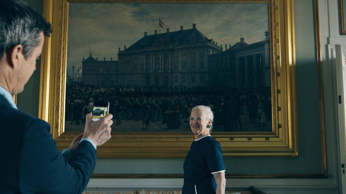 Kronprins Frederik og dronning Margrethe.