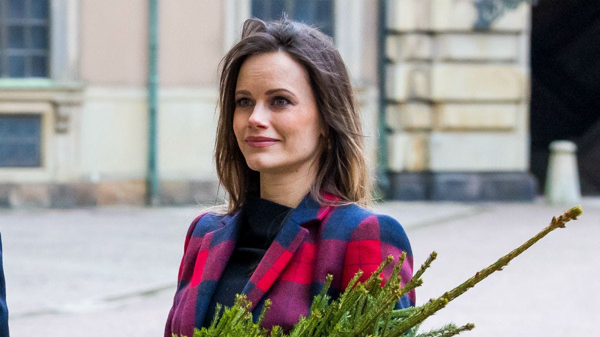 Prinsesse Sofia ved juletræsarrangementet. 