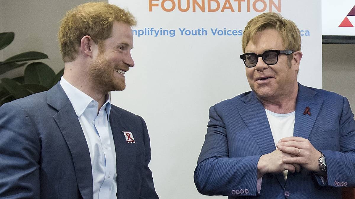 Prins Harry og Sir Elton John
