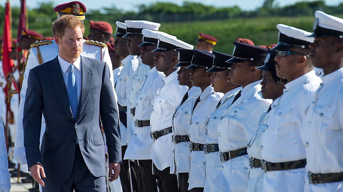 Prins Harry på Rede Sarah-hospitalet i Brasilien