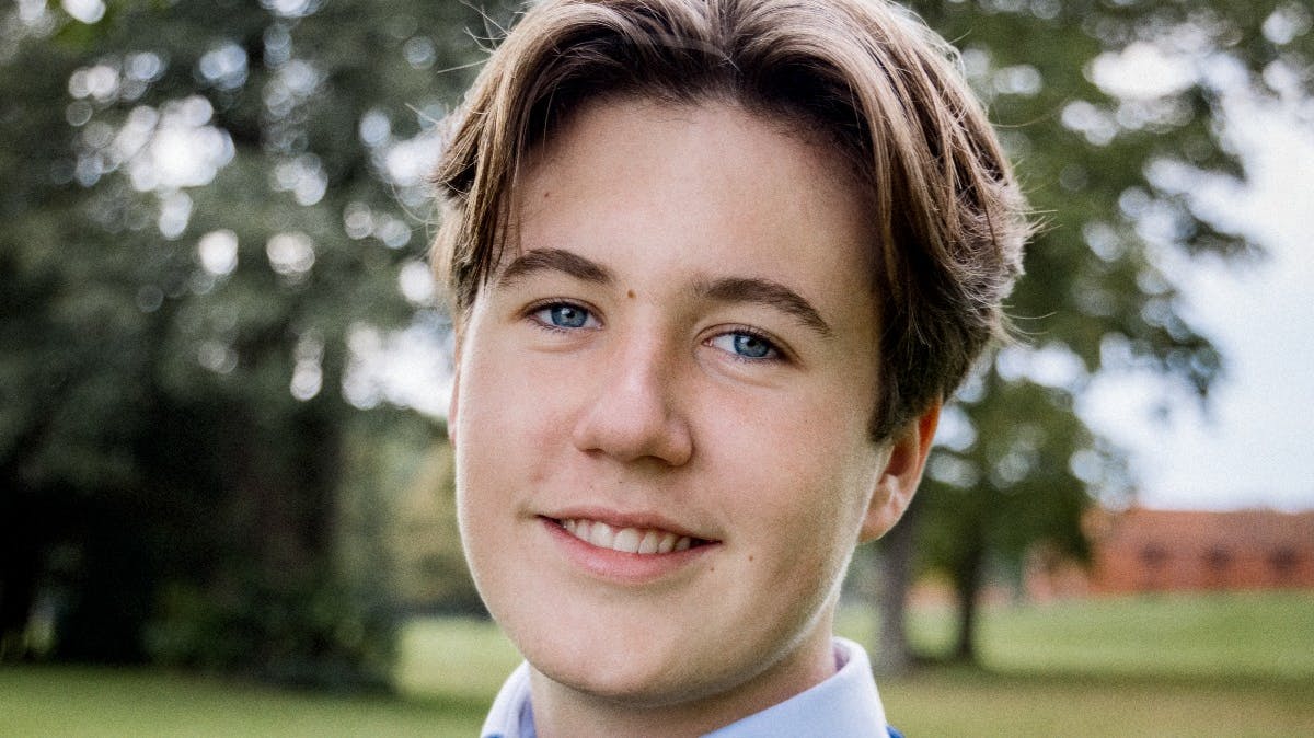 Prins Christian. Portræt taget i anledning af Christians 16-års fødselsdag