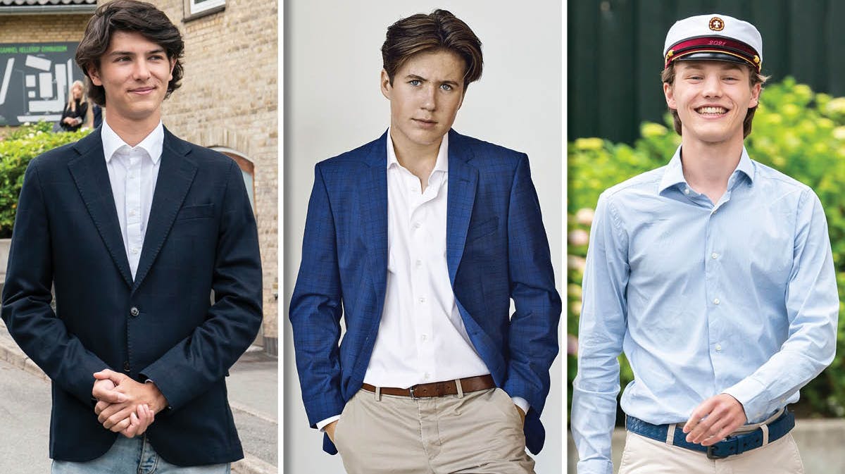 Prins Nikolai, prins Christian og prins Felix.