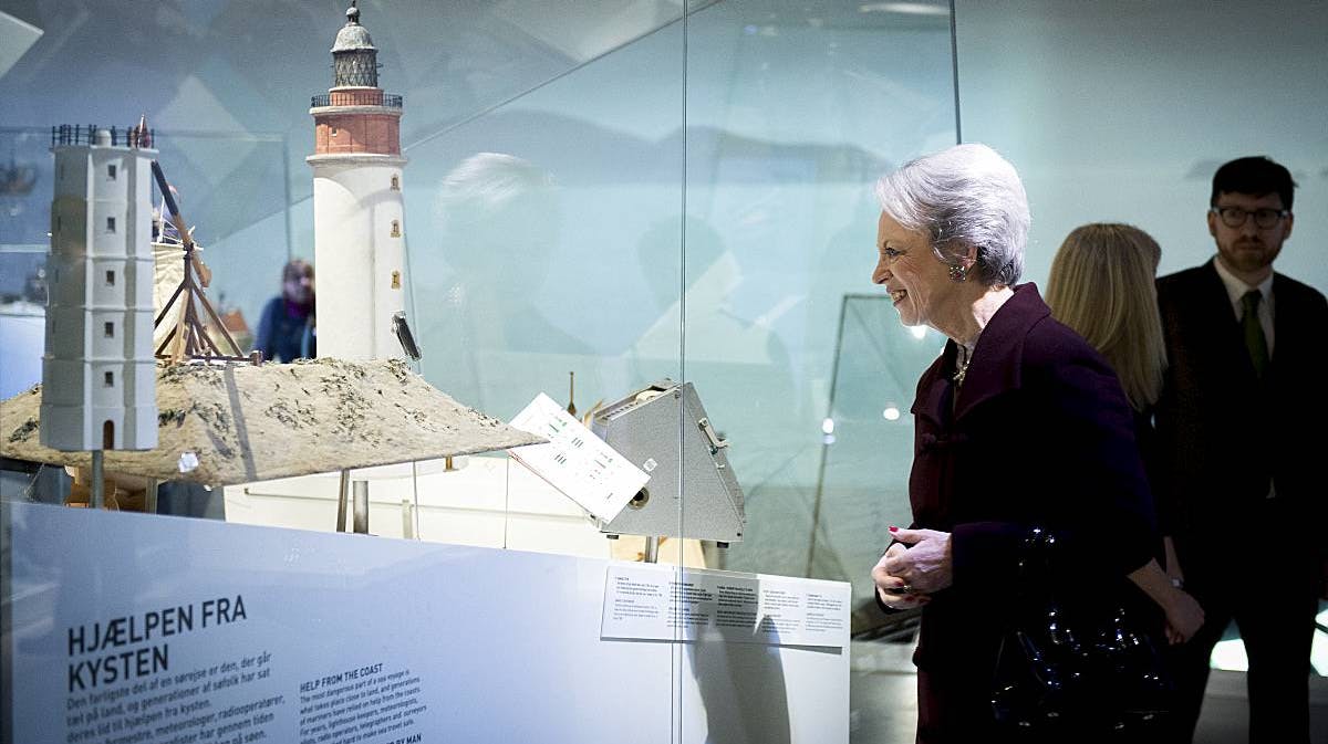 Prinsesse Benedikte besøger Museet for Søfart.