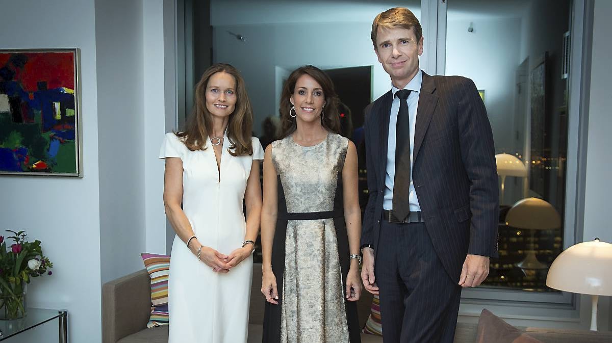 Prinsesse Marie i New York med den danske konsul Jarl Frijs-Madsen og hans hustru Christina Djurhuus.