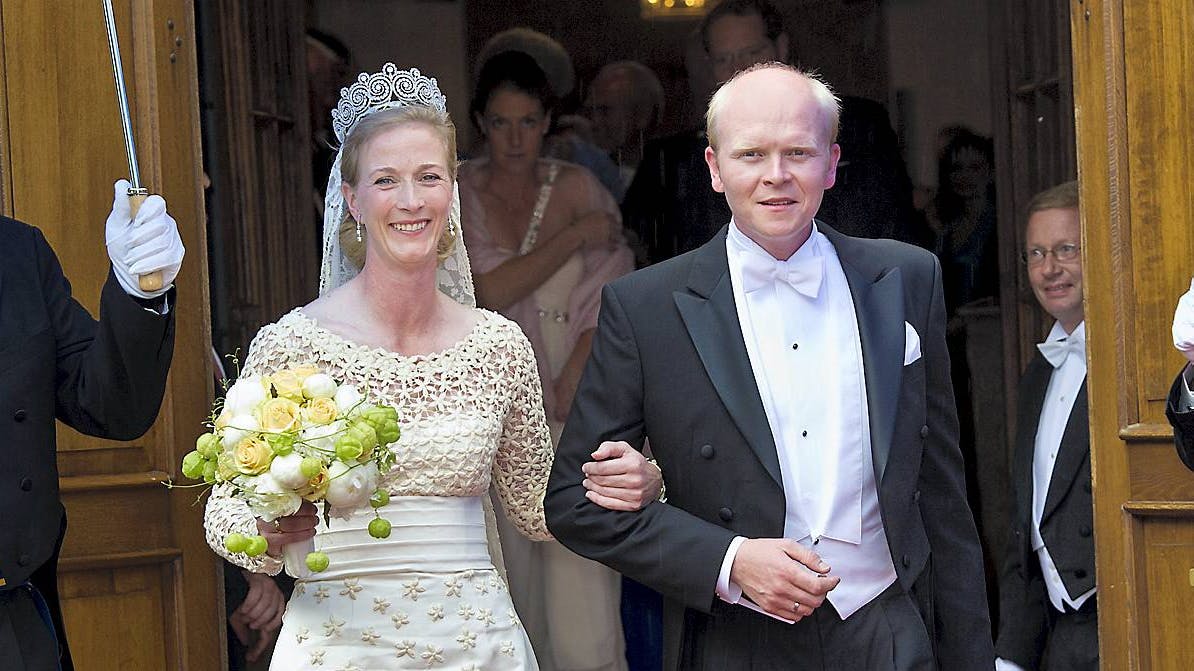Prinsesse Nathalie og Alexander Johannsmann på bryllupsdagen 18. juni 2011.